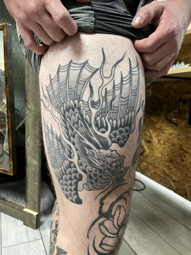 Explore broly tattoo ideas, creative tattoo ideas in Phoenix, available at Lucky Sparrow Tattoo