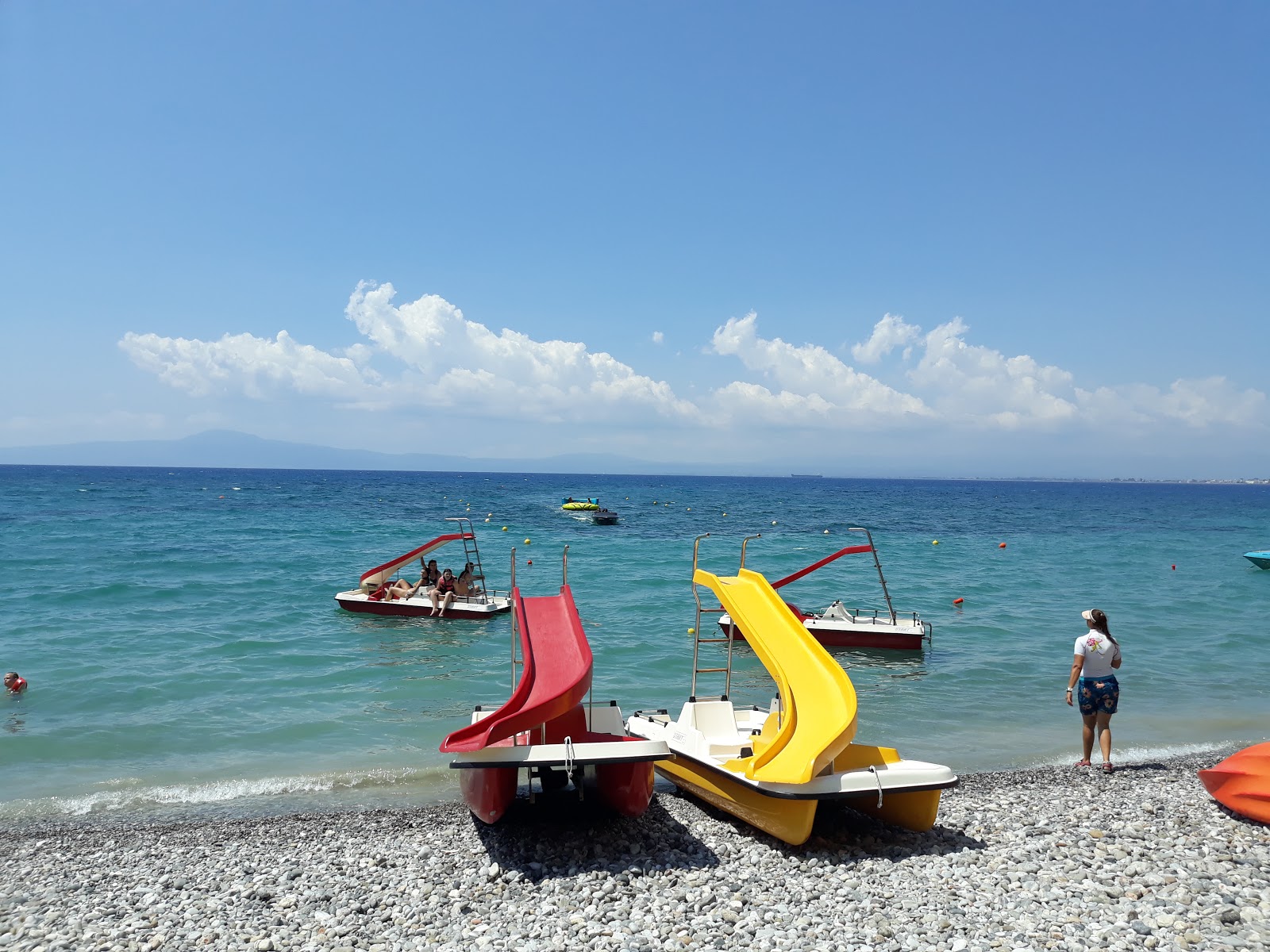 Foto von Paralia Verga und die siedlung