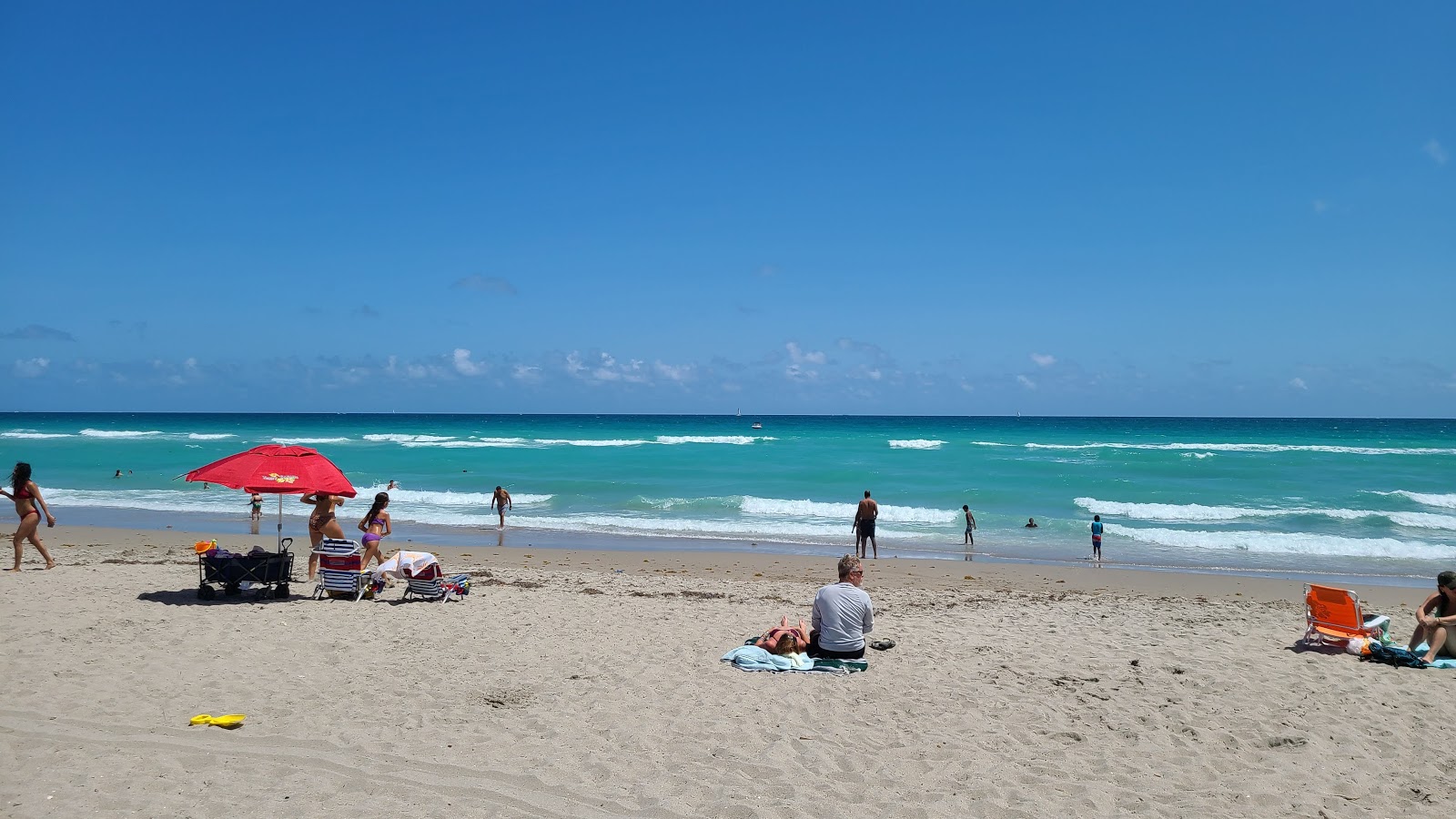 Foto van Hollywood beach met recht en lang