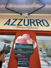Restaurant de sundae AZZURRO Artisan Glacier à Nice (la carte)