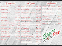 Menu du Sapore di pizza à Savignano sul Rubicone
