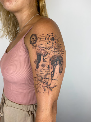 Find christmas tattoo ideas for your next unique tattoo in Cincinnati at White Whale