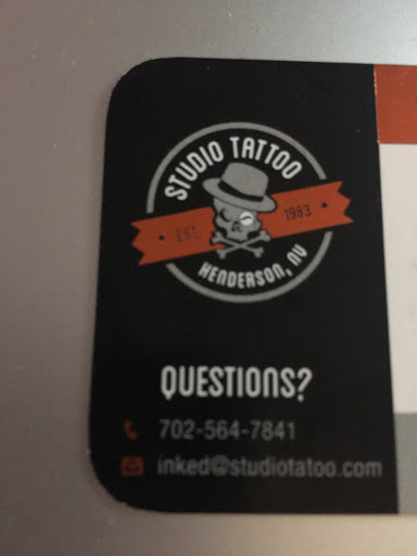 Tattoo Shop «Studio Tattoo», reviews and photos, 1439 N Boulder Hwy, Henderson, NV 89011, USA