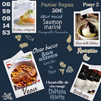 Brasserie de la Méditerranée à Mougins menu