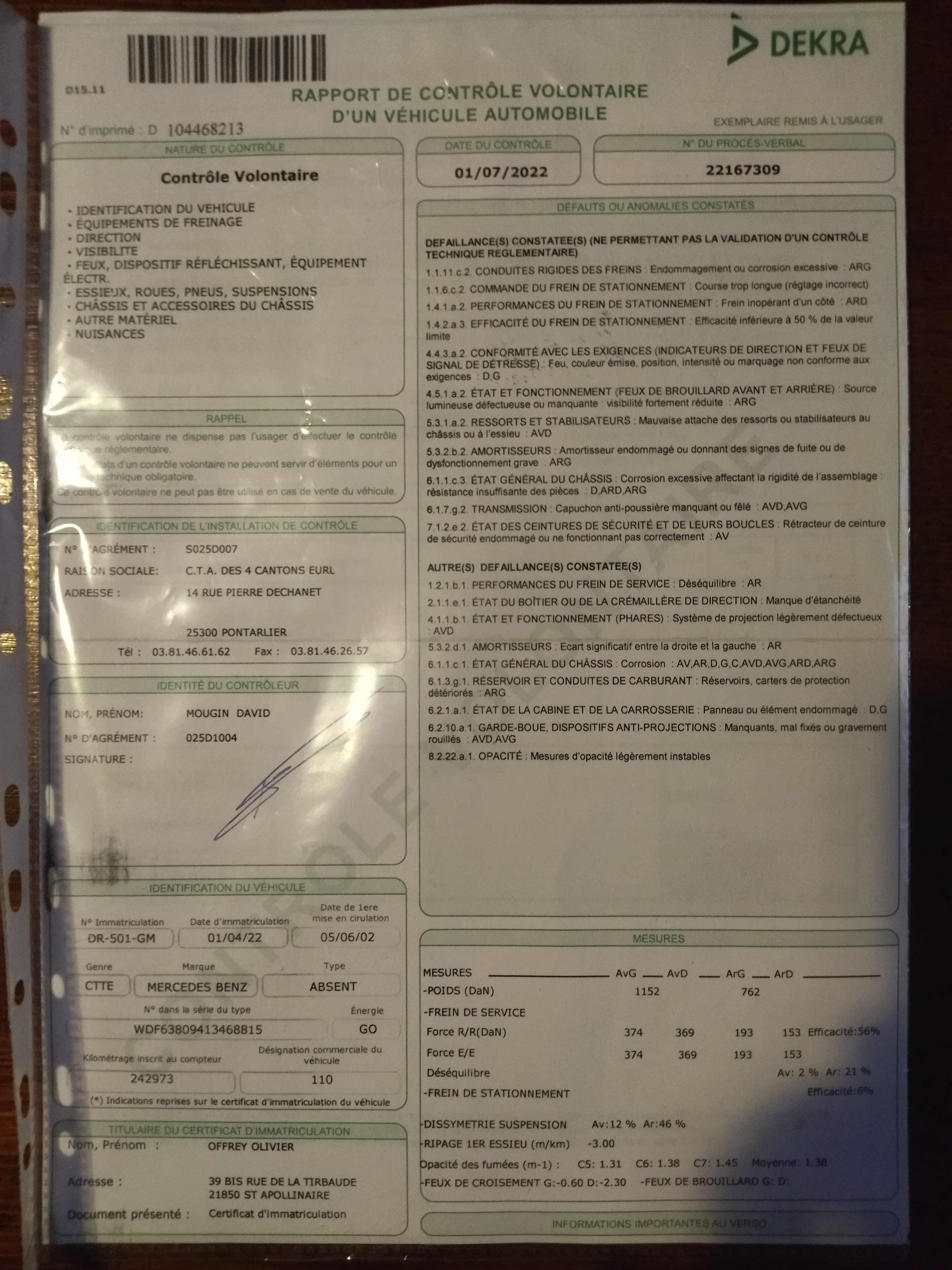 Photo n° 2 de l'avis de Olivier.f fait le 05/07/2022 à 19:31