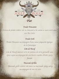 Restaurant caribéen JOLLY ROUGE Barbecue & Punch à Montpellier (la carte)