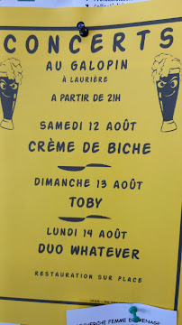 Menu du Le Galopin à Laurière