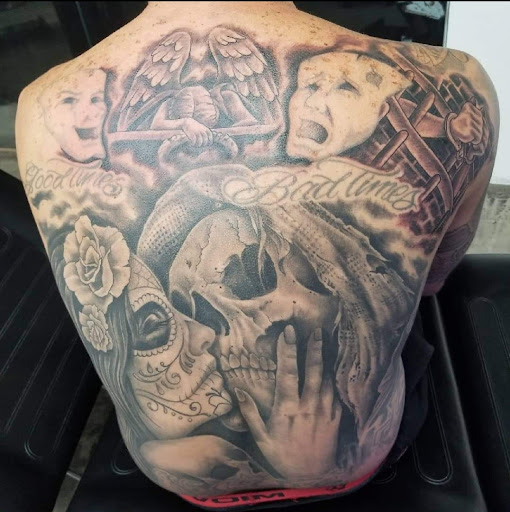 Explore rey mysterio tattoo ideas, creative tattoo ideas in Cocoa Beach, available at The Corner Tattoo and Piercing Studio