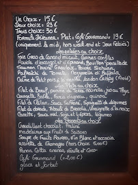 La Madeleine de Proust à Chaumont-sur-Loire menu