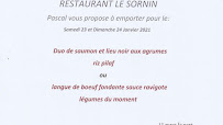 Menu / carte de Restaurant Le Sornin à Charlieu