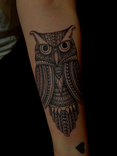Explore tribal lion tattoo ideas, creative tattoo ideas in Mount Clemens, available at Hand & Heart Tattoo