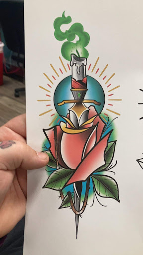 Explore tricep tattoo ideas for guys, creative tattoo ideas in Bullhead City, available at Smoke and Dagger Tattoo