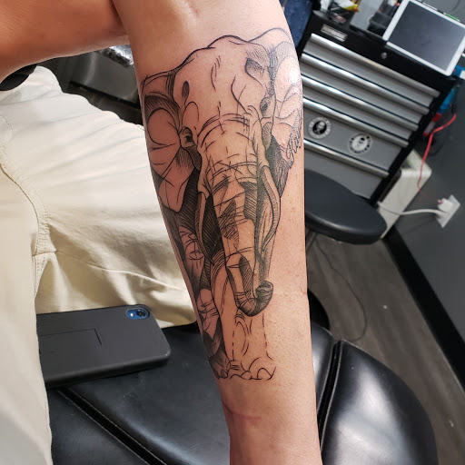 Explore chest shoulder tattoo ideas, creative tattoo ideas in Des Moines, available at Expo Piercing Ink