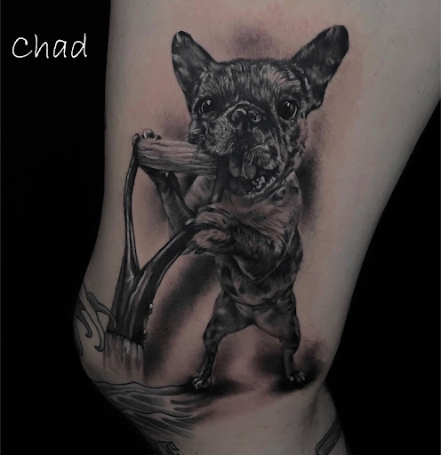 Explore tattoo ideas for pets, creative tattoo ideas in Sanford, available at Venom Ink Tattoo