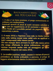 Konnichiwa Sushi & Wine Club à Rome menu