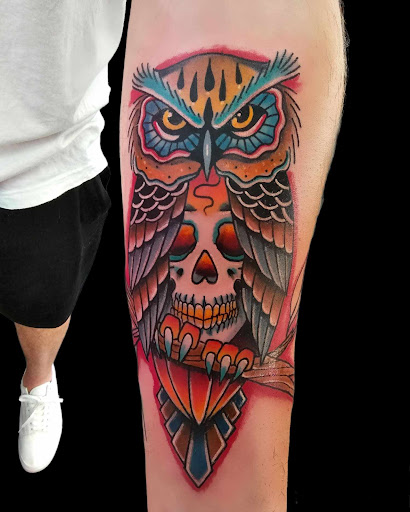 Explore tattoo sleeve skull ideas, creative tattoo ideas in Redding, available at Dominant Ink