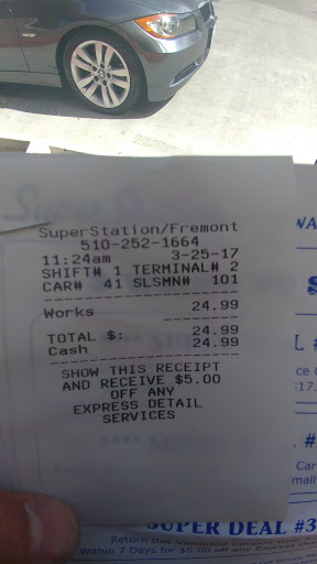 Car Wash «Super Station Car Wash & Lube», reviews and photos, 43601 S Grimmer Blvd, Fremont, CA 94538, USA