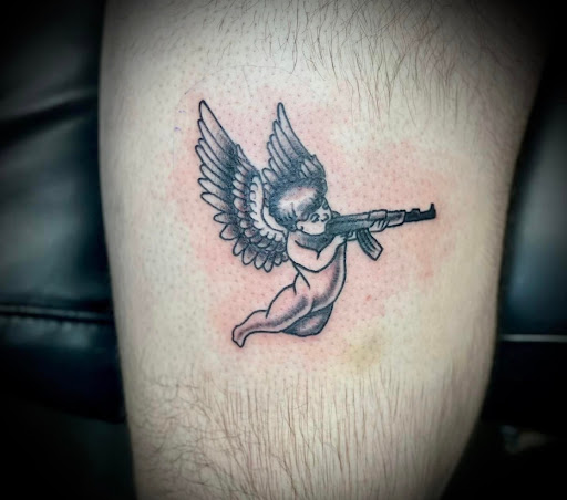 Explore wrench tattoo ideas, creative tattoo ideas in Savannah, available at Resurrection Ink Tattoos and Body Piercing