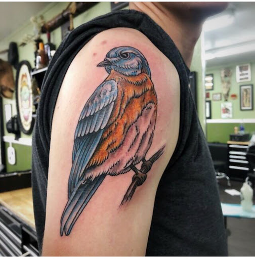 Explore tricep tattoo ideas for men, creative tattoo ideas in Twentynine Palms, available at Hilltop Tattoo Company