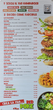 Menu / carte de Red Burger Marcelli à Marcelli