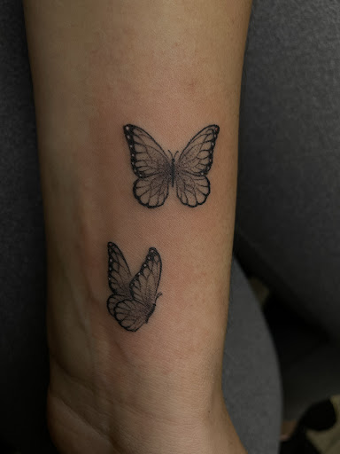 Explore sleeve mens tattoo ideas, creative tattoo ideas in Niles, available at Blackwater Ink Tattoo studio