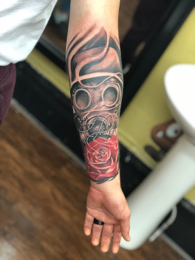 Explore sleeve tattoo ideas men, creative tattoo ideas in Junction City, available at Junction City Tattoo