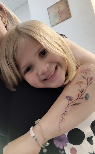Explore safety pin tattoo ideas, creative tattoo ideas in Denver, available at Nocturnal Tattoo