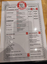 Menu / carte de Hell's Burger à Hendaye