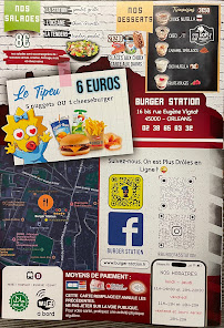 Carte du Burger Station Orléans à Orléans