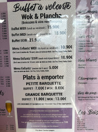 Restaurant WOK D'ASIE à Montpellier (la carte)