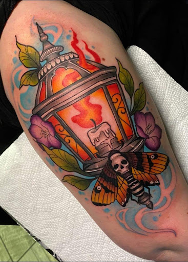 Explore cross tattoo cover up ideas, creative tattoo ideas in San Antonio, available at Firme Copias Tattoo Studio