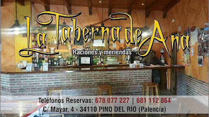 Taberna de Ana - C. Mayor, 4, 34110 Pino del Río, Palencia, Spain