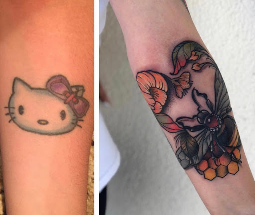 Explore awesome forearm tattoo ideas, creative tattoo ideas in Fremont, available at Inkies Tattoo Studio