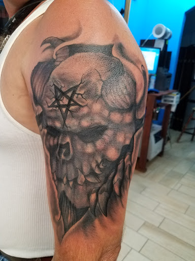 Explore tattoo ideas for death, creative tattoo ideas in Houston, available at Orlandos Tattoo Studio