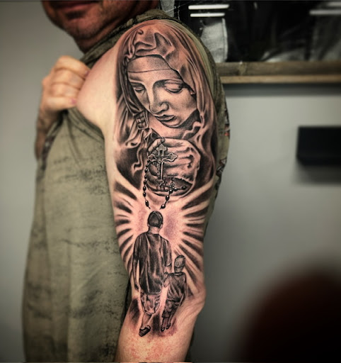 Find tattoo ideas about strength for your next unique tattoo in Nashville at Titan Tattoo