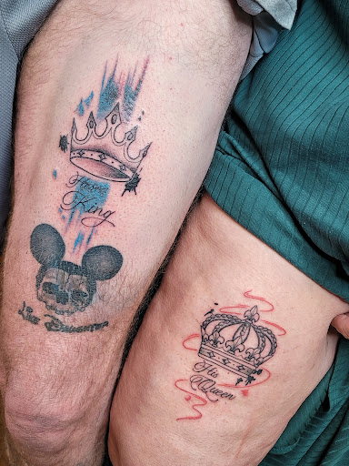 Find wolf tattoo idea for your next unique tattoo in Odessa at Heart And Dagger Tattoo