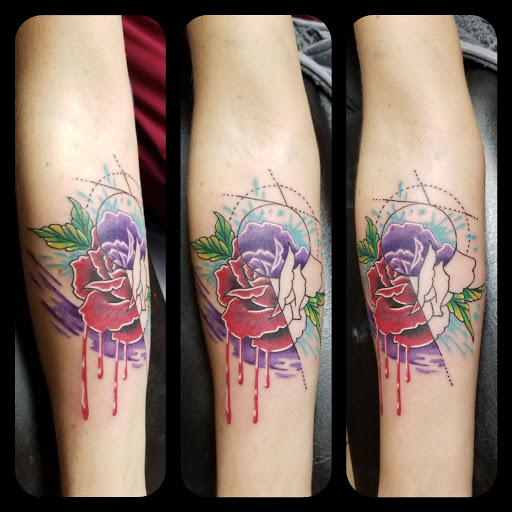 Explore scene tattoo ideas, creative tattoo ideas in Dallas, available at Black Anchor Studios
