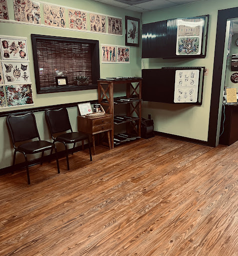 Explore upper sleeve tattoo ideas, creative tattoo ideas in Savannah, available at Resurrection Ink Tattoos and Body Piercing