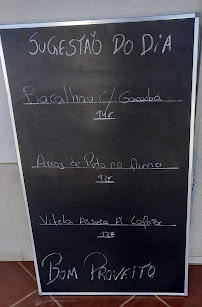 Menu / carte de Restaurante O Picadeiro à Tomar