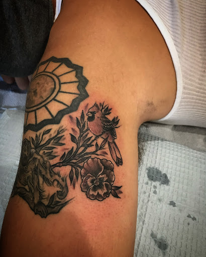 Explore pattern tattoo ideas, creative tattoo ideas in Libertyville, available at Lucky Seven Tattoo
