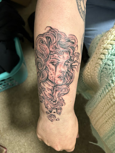 Explore goku tattoo ideas, creative tattoo ideas in Sioux City, available at Asawolf Viking Tattoo
