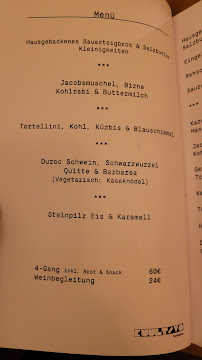 Restaurant gastronomique Kuultivo à Leipzig (la carte)