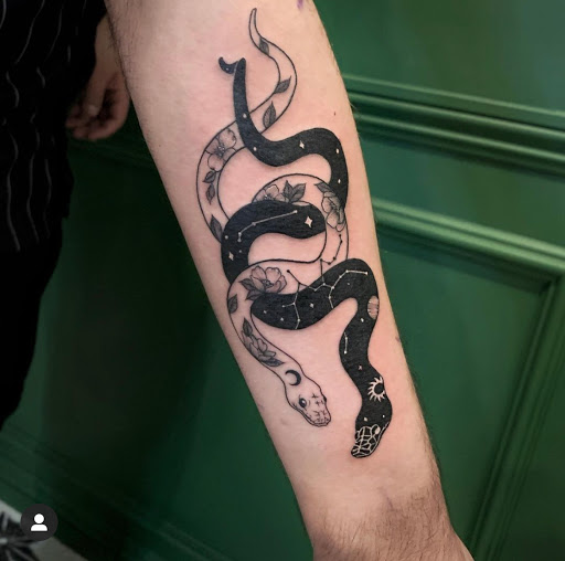 Explore redrum tattoo ideas, creative tattoo ideas in Los Angeles, available at Supersweet Tattoos and Coffee