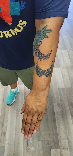 Explore boba fett tattoo ideas, creative tattoo ideas in Riverside, available at Darkstar Tattoo CA