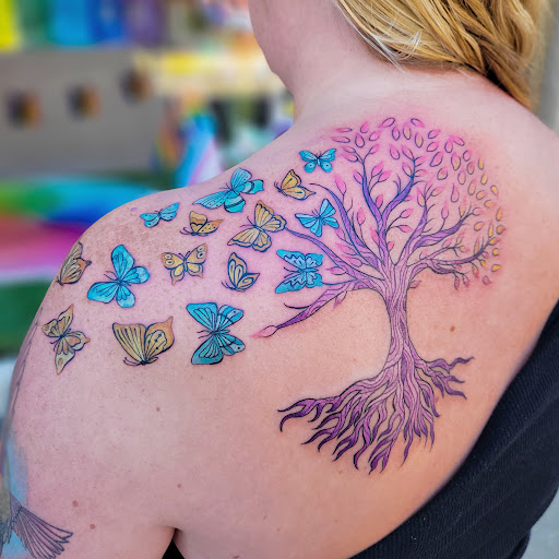 Explore american indian tattoo ideas, creative tattoo ideas in Three Rivers, available at Portfolio Ink, LLC