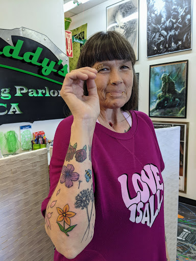 Explore long beach tattoo ideas, creative tattoo ideas in Redding, available at Caddy Daddys