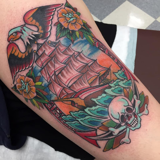 Explore tattoo arrows ideas, creative tattoo ideas in Bristol, available at Golden Rule Tattoo