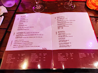 Le soixante douze à Paris menu