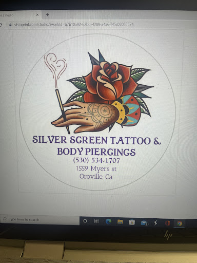 Tattoo Shop «Silver Screen Tattoo & Body Piercing», reviews and photos, 1559 Myers St, Oroville, CA 95965, USA