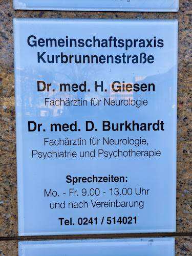 Gemeinschaftspraxis Kurbrunnenstraße für Neurologie und Psychiatrie Dr. med. H. Gießen Dr. med. D. Burkhardt T. Leidert - Psycholoog